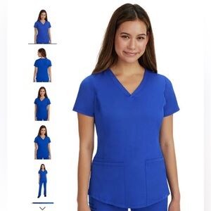 Healing Hands Galaxy Blue Scrub Set